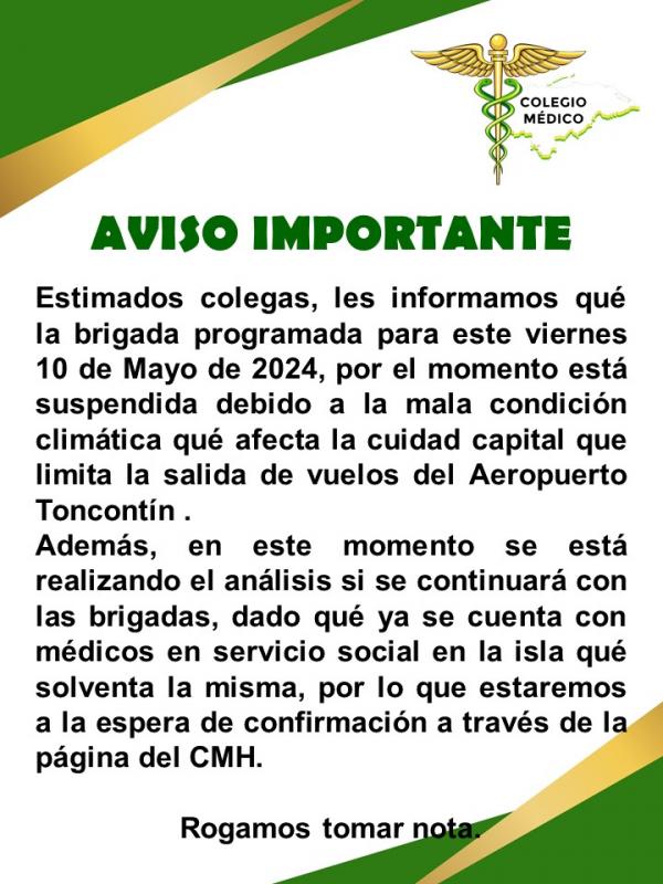 Aviso Importante